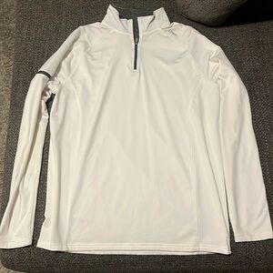 Men's UNRL White Golf Pullover